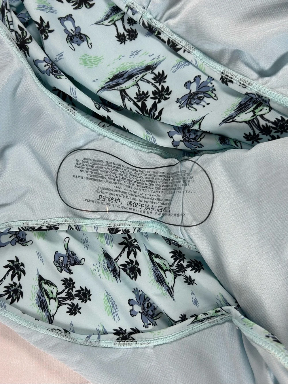 Disney Stitch One Piece Swimsuit 3X Blue UPF50+ Beach Resort Park Vacation NWT